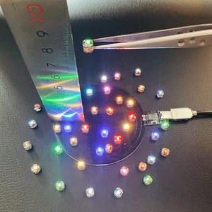 무선 구슬 조명 LED 코일 초미니 피규어 송신 모형 ADA 전원