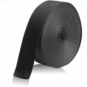 킨밍주 블랙 나일론 헤비 듀티 웨빙 스트랩 폴로필렌 가방 해먹 야외 등반 및 DIY용 캐리어 애완동물