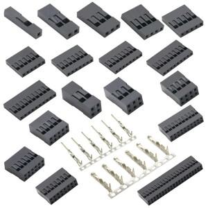 플라스틱 쉘 플러그 2.54mm 단일 이중 행 커넥터 1/2/3/4/5/6/7/8/9/10P 2x2/3/4/5/6/8/10/20P 하우징 터