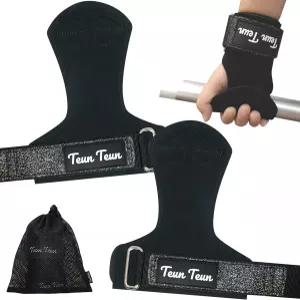 튠 글리터 역도용 손목 스트랩 데드트용 여성 체육관 팅 네오프렌 패딩 랩 지지대가 있는 가죽 운동 웨이트