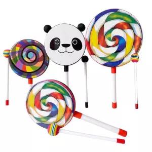 롤리팝 드럼 말렛 레인보우 해머 타악기 펠트 라운드 스틱