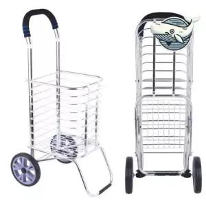알루미늄 스틸 쇼핑 카트 이동식 장바구니