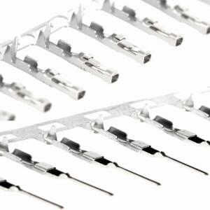 50피스 2.54mm 암수  및 서보 압착 와이어 점퍼 핀 헤더 커넥터 터미널