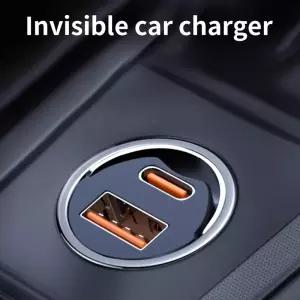 차량용 충전기 휴대폰용 초고속 충전 헤드 시가잭 1 2 변환 플러그 소켓