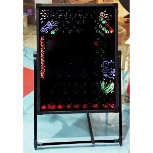미니 LED 보드판 입간판 펜 조명 메모보드 무드등 스탠드 50x70cm 8개