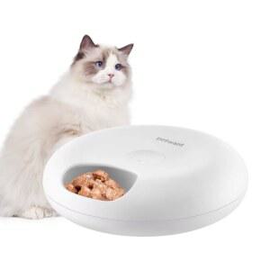 자동 습식 사료 급식기 6끼니 반려동물 제한배식 고양이
