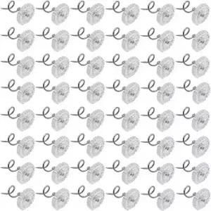 마케니 200피스 침대 스커트 핀 클리어 헤드 트위스트 가구 의자 패드 글라이드 네일