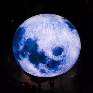 카페 달조형물 대형 달조명 인테리어 우주 모형 조명 램프