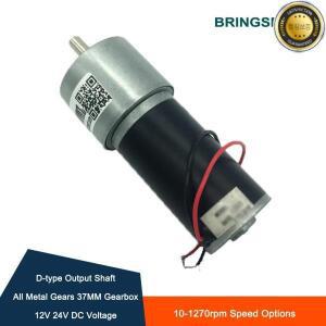 맞춤형 영구 자석 관형 전기 모터 감속기 역방향 하이 토크 미니 엔진 37GB31Y 12V 24V DC 기어