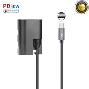 PD 단락 LP-E6 더미 배터리 전원 어댑터 캐논 EOS R5 R6 5DS 7D 6D 90D 카메라용