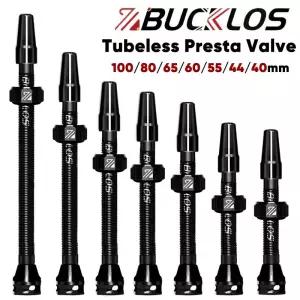 2PCS/1Pair BUCKLOS 자전거 튜브리스 밸브 Presta F/V 도로 림 알루미늄 합금 40mm 60mm 100mm