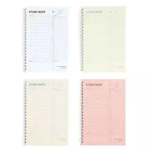 노트 10분 스터디노트 2개월 랜덤1개 학습 공책 스프링노트