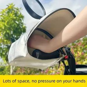 전기 자동차 핸들 바 커버 오토바이 배터리 핸드 가드 여름 선 스크린 열 차양 장갑 비 앞 유리