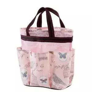 [반려] 욕실 목욕 바구니 목욕탕 사우나 물빠지는 가방 핑크