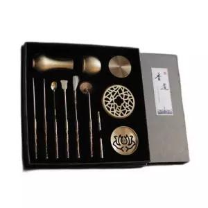 구리 향로 세트 제사 아로마 제수용품 촛대세트 향도 법당