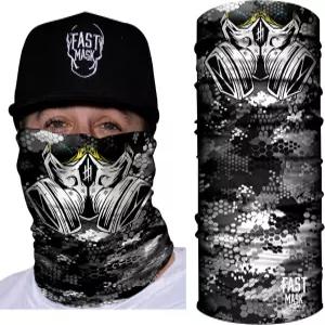 페이스 쉴드 보호 유니가 포함된 패스트 마스크 튜브형 반다나 - 카모