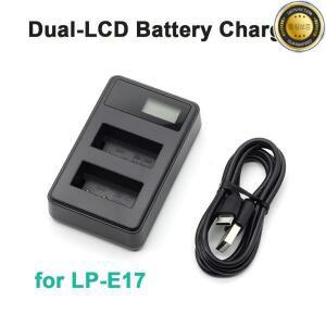 Canon 카메라 Rebel T6i.T7i T8i SL3 T6s 200D EOS 등에 적합한 LP-E17 충전기 듀얼 슬롯 USB-C 인터페이스