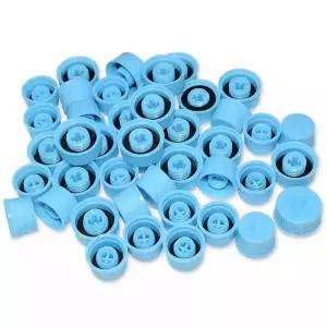 30pcs 자동차 에어컨 먼지 캡 안전 밸브 코어 커버 134a 불소 노즐 스마트 고압 낮은 부품