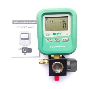 정확한 냉동 유지 보수 충전 도구 압력을 위한 AC 게이지 세트 매니폴드 에어컨 디지털
