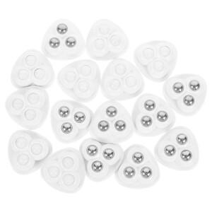 16 피스 회전 캐스터 자체 접착 바퀴 가전 제품 용 커피 테이블 스테인레스 스틸 미니 소형