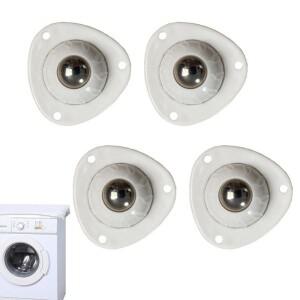 4피스 자체 접착 캐스터 휠 100KG 헤비 듀티 스테인레스 스틸 범용 풀리 360도 회전 가구 캐비닛 롤러