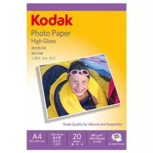 [알티피아]코닥 포토용지 고광택 사진용지 A4 180g (20매) (5740 308) 잉크젯 프린터