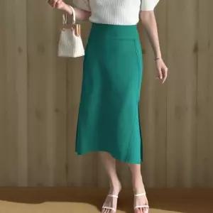 [신상오픈런]여성 비비드 절개 롱스커트 A라인 여름 하객 패션 (33265274)