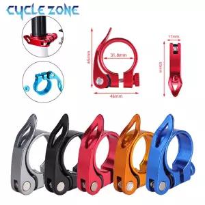 자전거 시트 포스트 클램프 알루미늄 합금 31.8/34.9mm 튜브 MTB 도로 클립 안장