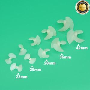 2쌍 RC 보트 2mm 프로펠러 CWCCW 전기 나일론 용 나사 DIY 모델 샤프트