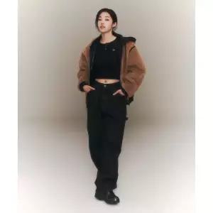 리 LEE[ 착장]맨 유틸리티 페인터 데님 팬츠 블랙 워시드 LE2403IP38BS 345178