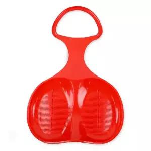 겨울 눈썰매 엉덩이형 레드 컬러 플라스틱 재질 어린이 성인 야외 놀이 스포츠 용품