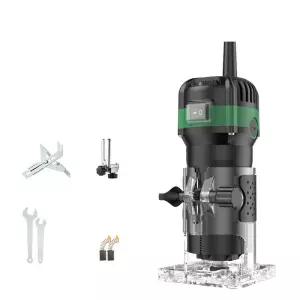 우드 라우터 도구 전기 핸드 트리머 라미네이트 밀링 조각 머신 조이너 커팅 Palmming 33000RPM 110V 800W