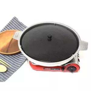 조선 그리들 맥반석 코팅 솥뚜껑 무쇠 구이판 27cm 불판