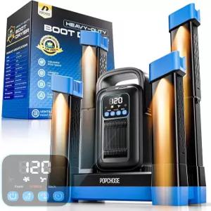 강력한 부츠 드라이어 업그레이드된 신발 건조기로 냄새 장갑 및 워머 무음 조절 가능한 타이머를 줄이는