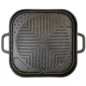 고기불판 키친플라워 불판 삽겹살 구이팬 사각 구이판 32CM