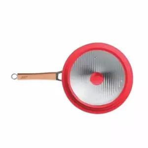 냄비뚜껑 실리콘 멀티뚜껑 레드 후라이팬커버 유리커버 기름튐방지