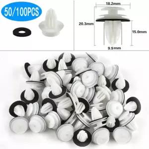 50Pcs 자동차 인테리어 도어 패널 카드 트림 패스너 클립 자동 범퍼 머드 가드 일반 액세서리