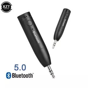 3.5mm Bluetooth 5.0 수신기 무선 미니 잭 AUX 핸즈프리 스테레오 음악 오디오 어댑터 차량용 키트 헤드폰
