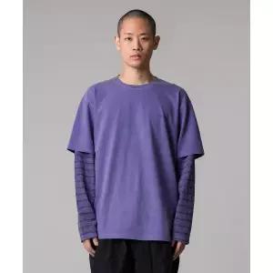매장정품 DICKIES 디키즈 가먼트 다이드 레이어드 롱슬리브 Purple DIKU251LRTL001PP 1231869