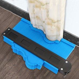 윤곽 게이지 라인 복사기 건설 도구 템플릿 측정기 눈금자 절단 목공 타일 세라믹