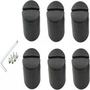 ZCZQC 6pcs 야외 트램펄린 인클로저 폴 캡 교체 엔드 캡(1pc 렌치 및 나사 포함)