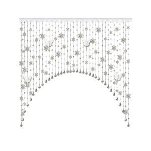 구슬커튼 아치형 문 현관 출입 구슬발 투명색 주방 가리개