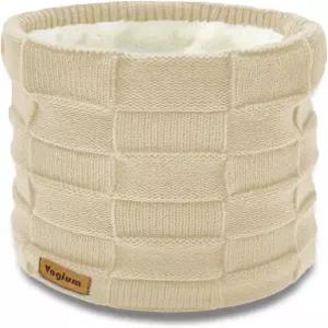 움 니트 보온병 방풍 플리스 안감 페이스 마스크 작업 및 스키 장비용 유니 겨울 스카프