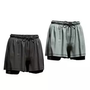 운동반바지 라테르 이중 수영복 트렁크 레깅스 헬스 2in1