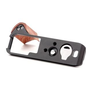 후지호환필름 GFX100RF 카메라용 최적의 핸드 그립 아카 스위스 삼각대 마운트 우드 핸들 RRS 기조 호환