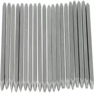 페이루메 20 PCS 금속 스탬핑 키트 강철용 스탬프 주얼리 앤빌 끌 카본 스틸 플라워 홀 펀치 도구용