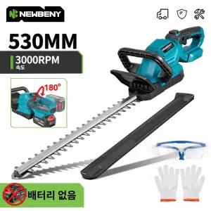 NEWBENY 530MM 3000RPM 전기 울타리 트리머 180 ° 마키타 배터리용 각도 조절 잔디깎이/정원용 전지가위