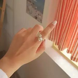 여성 기념일 블링 원형 언발 실버볼 스타일링 반지 (39079162)