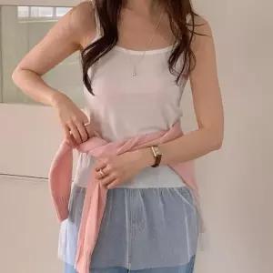 레이이어드 끈나시 시스루 프릴스커트 도트레이스 (31862550)