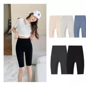 여자바이커쇼츠 5부 하이웨스트 반바지 레깅스 여성 바이커 쇼츠 팬츠